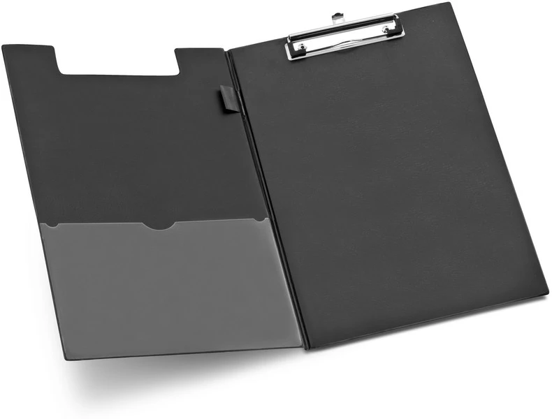 PORTE-BLOC А PINCE A4+ (36,5 X 23,5 CM) NOIR А RABAT PORTE-STYLO VRAC