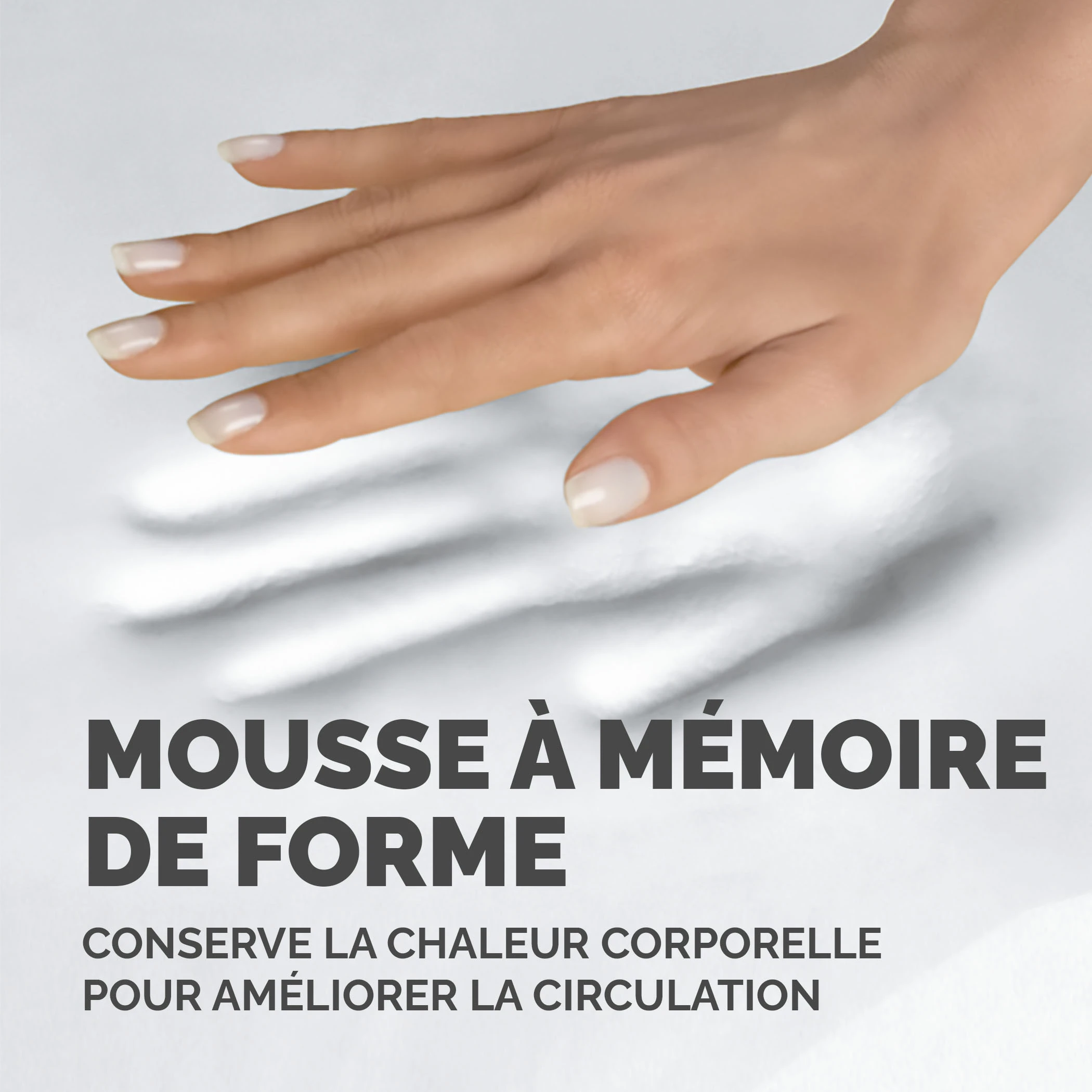 TAPIS DE SOURIS REPOSE POIGNET MÉMOIRE DE FORME - NOIR