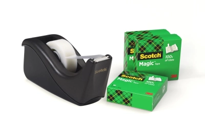 Lot de 4 rouleaux Scotch® Magic™ 810 avec un dévidoir lesté C60